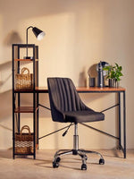 Marisha Grey Metal Small Swivel Table Mirror - Bargainia.com - 5018705396514