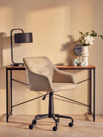 Marisha Grey Metal Small Swivel Table Mirror - Bargainia.com - 5018705396514