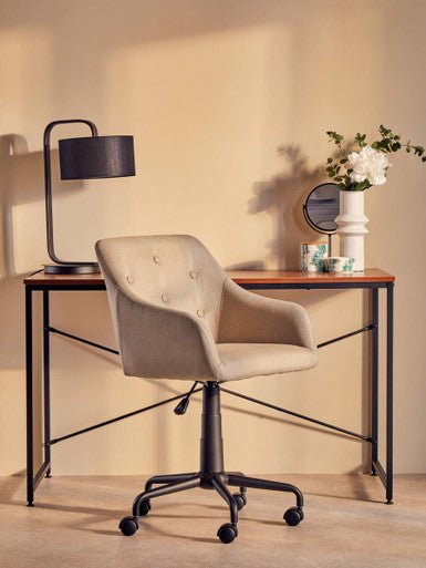 Marisha Grey Metal Small Swivel Table Mirror - Bargainia.com - 5018705396514