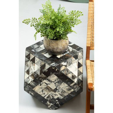Marlox Mosaic Geometric Side Table - Bargainia.com - 5018705434780