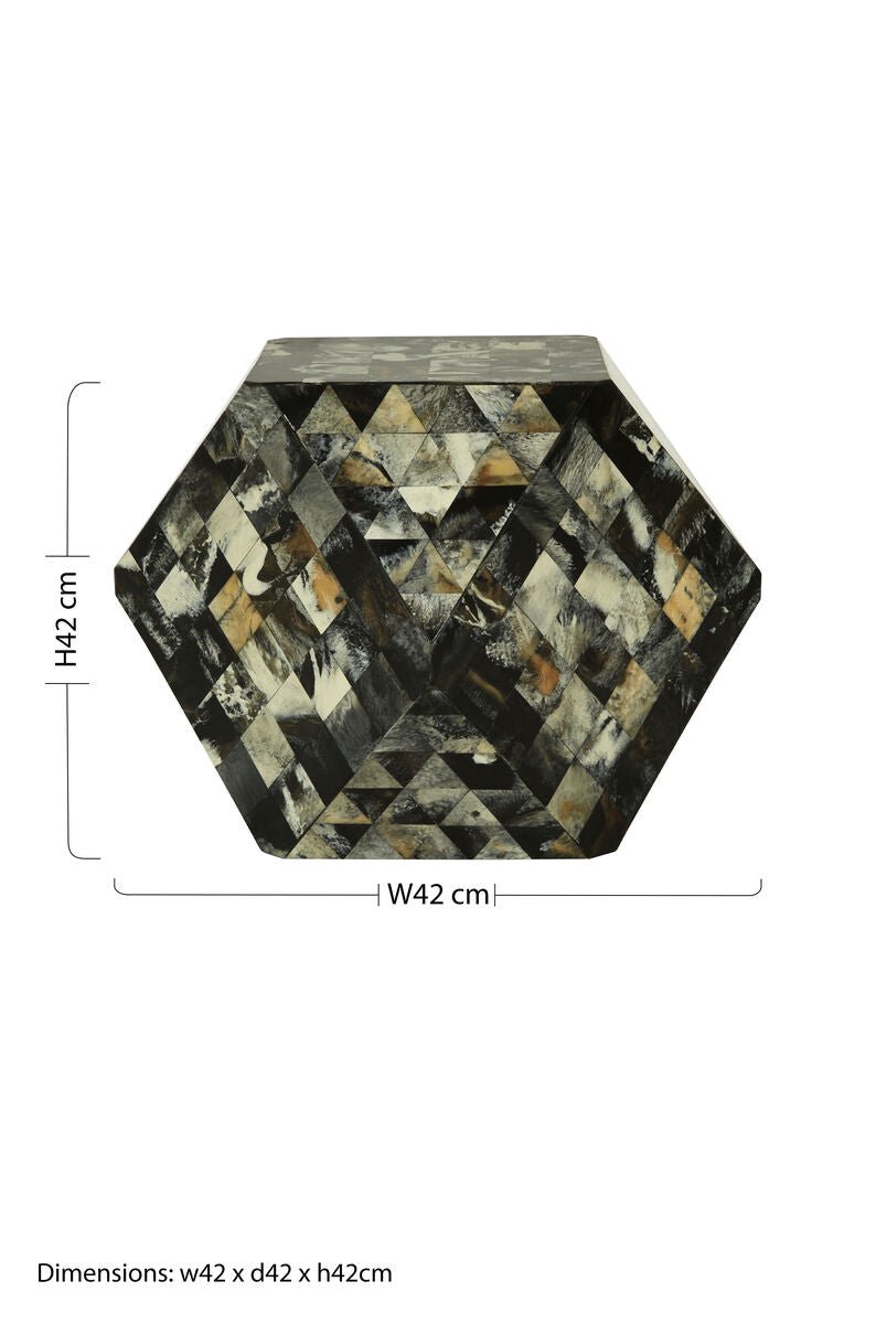 Marlox Mosaic Geometric Side Table - Bargainia.com - 5018705434780