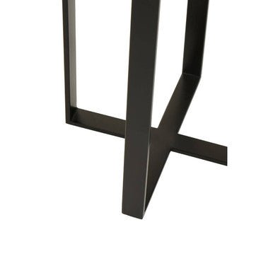 Marmara Marble Top Side Table With Black Iron Stand - Bargainia.com - 5018705942339
