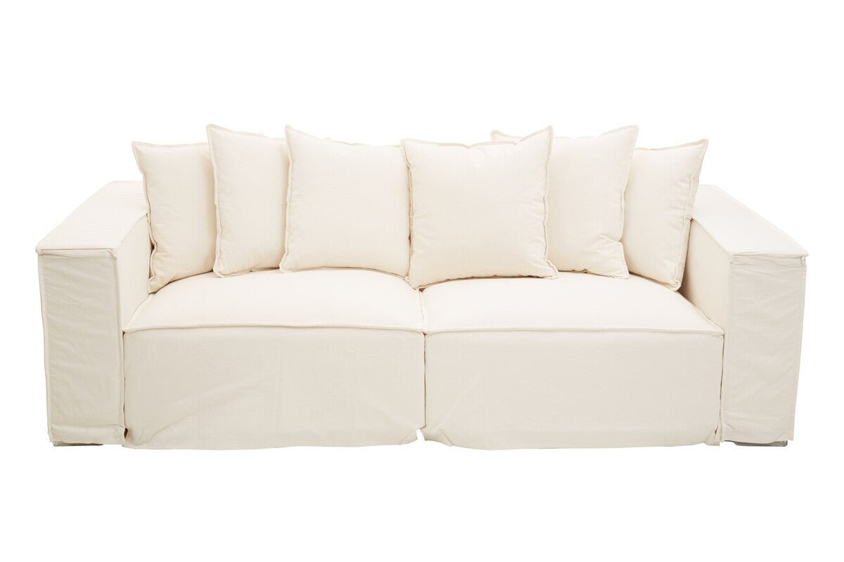 Marseille 3 Seat Cream Sofa - Bargainia.com - 