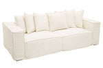 Marseille 3 Seat Cream Sofa - Bargainia.com - 