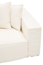 Marseille 3 Seat Cream Sofa - Bargainia.com - 