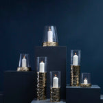 Martele Large Pillar Gold Candle Holder - Bargainia.com - 5018705465937