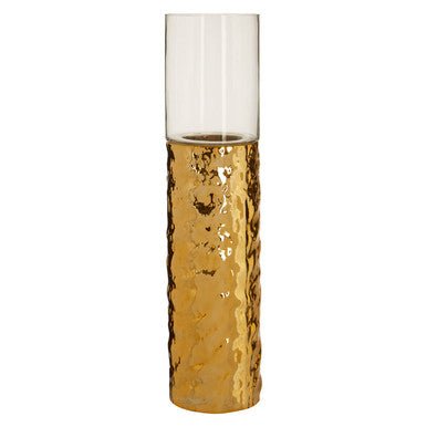 Martele Large Pillar Gold Candle Holder - Bargainia.com - 5018705465937