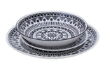 Maya 12 Piece Black And White Dinner Set - Bargainia.com - 5018705404868