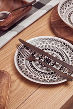 Maya 12 Piece Black And White Dinner Set - Bargainia.com - 5018705404868