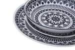 Maya 12 Piece Black And White Dinner Set - Bargainia.com - 5018705404868