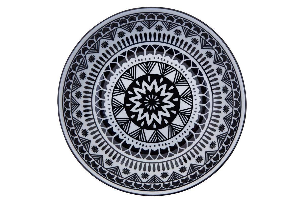Maya 12 Piece Black And White Dinner Set - Bargainia.com - 5018705404868