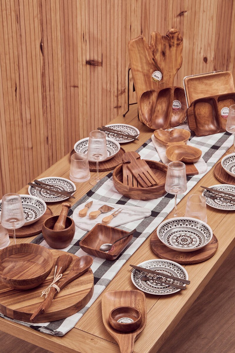 Maya 12 Piece Black And White Dinner Set - Bargainia.com - 5018705404868