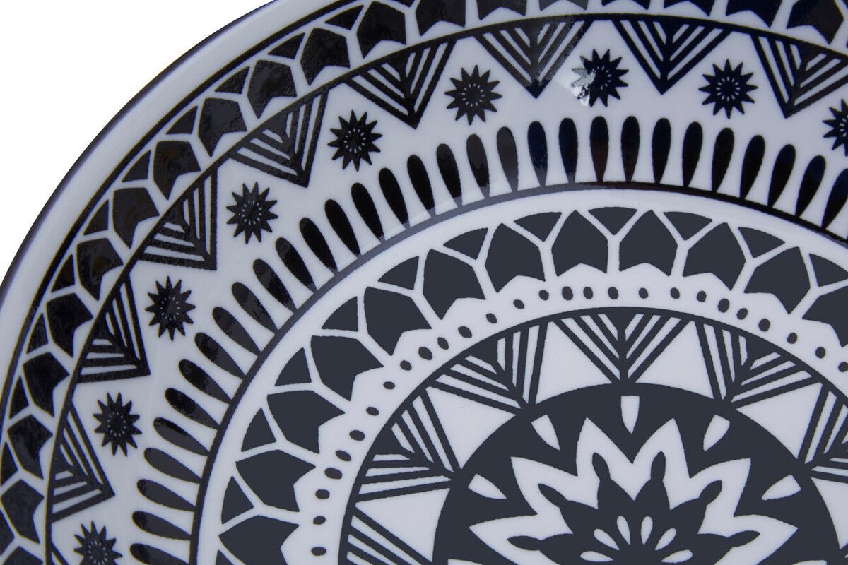 Maya 12 Piece Black And White Dinner Set - Bargainia.com - 5018705404868