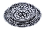 Maya 12 Piece Black And White Dinner Set - Bargainia.com - 5018705404868