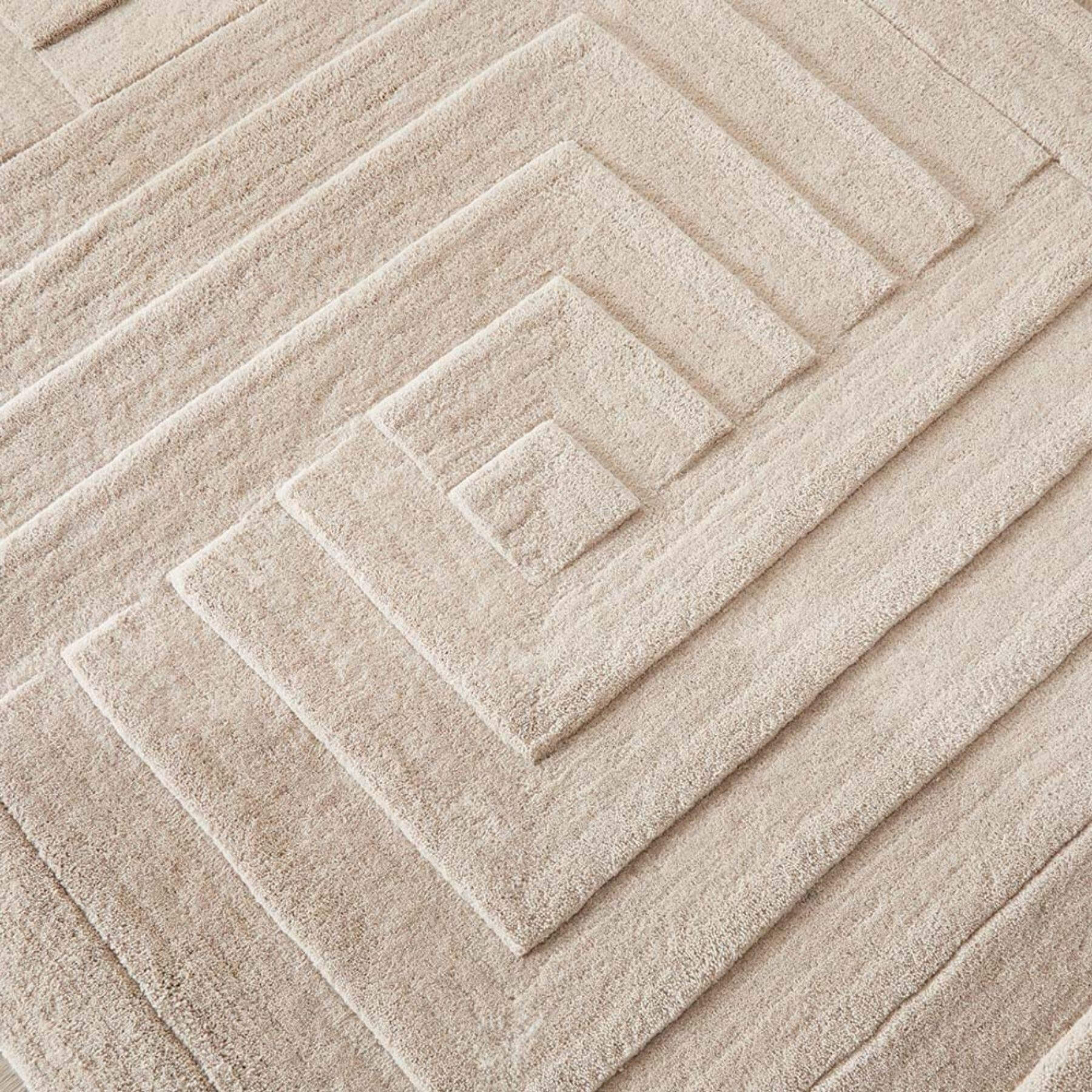 Maze Grey Geometric Wool Rug - Bargainia.com - 5026134570962 - LINEAR_GREYXX_120X170