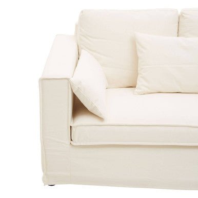 Menton 3 Seat Cream Sofa - Bargainia.com - 