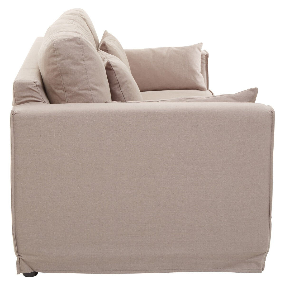 Menton 3 Seat Grey Fabric Sofa - Bargainia.com - 