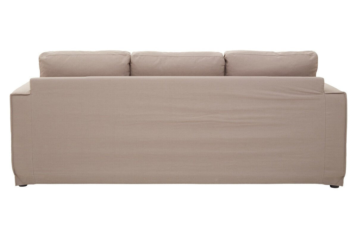 Menton 3 Seat Grey Fabric Sofa - Bargainia.com - 