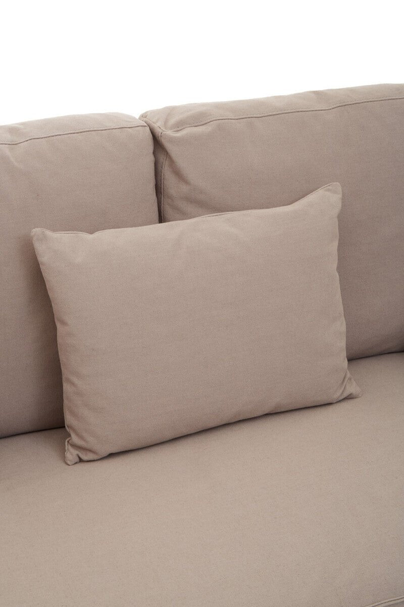 Menton 3 Seat Grey Fabric Sofa - Bargainia.com - 