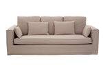 Menton 3 Seat Grey Fabric Sofa - Bargainia.com - 