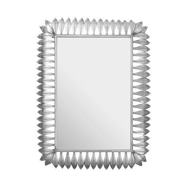 Merlin Silver Leaf Frame Wall Mirror - Bargainia.com - 5018705387666