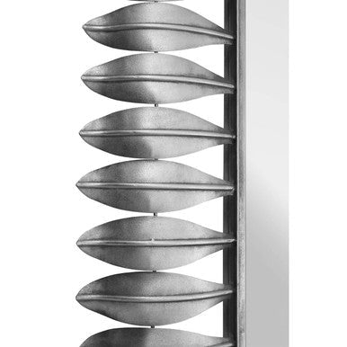 Merlin Silver Leaf Frame Wall Mirror - Bargainia.com - 5018705387666