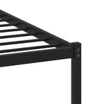 Metal Bed Frame without Mattress Smoked Oak 90x190 cm Single - Bargainia.com - 