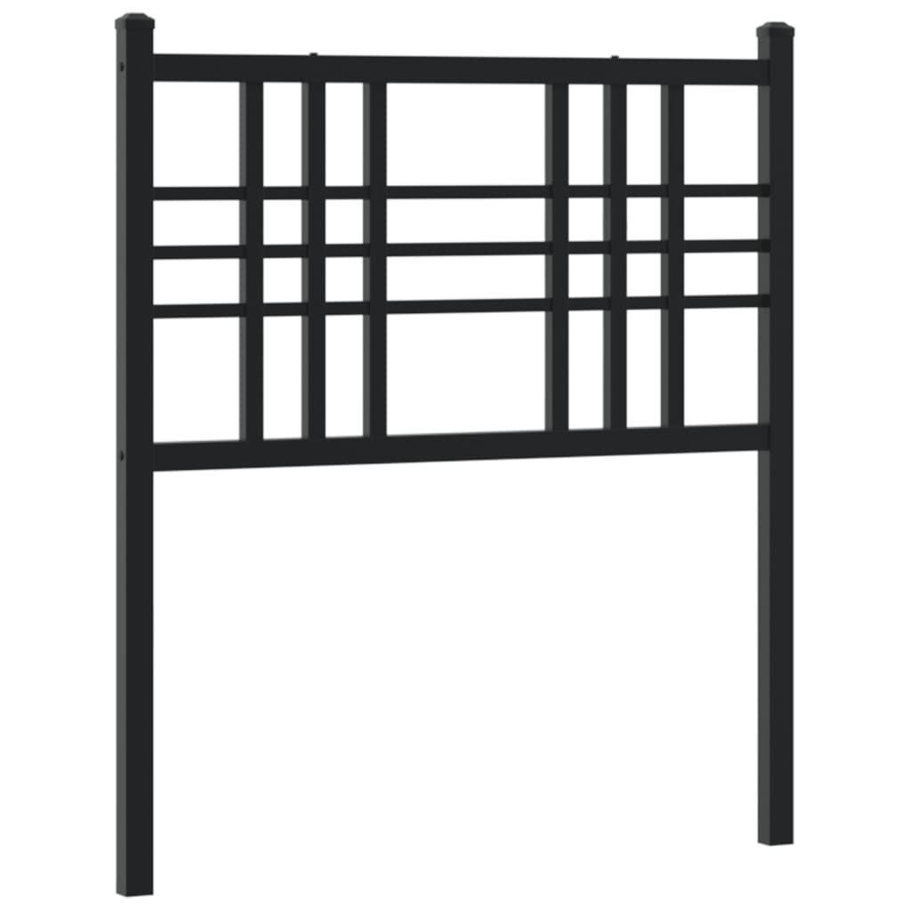 Metal Headboard Black 75cm - Bargainia.com - 