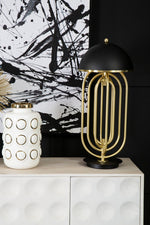 Metropolis Table Lamp With Black Shade - Bargainia.com - 5018705481975