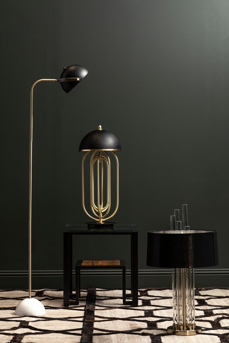 Metropolis Table Lamp With Black Shade - Bargainia.com - 5018705481975