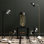 Metropolis Table Lamp With Black Shade - Bargainia.com - 5018705481975