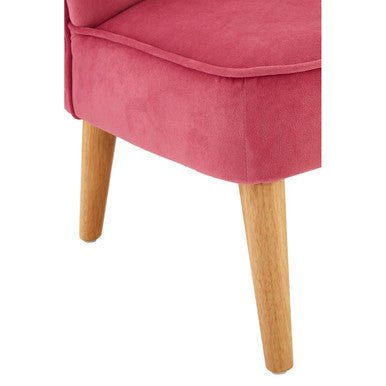 Mia 2 Seat Pink Velvet Kids Sofa - Bargainia.com - 