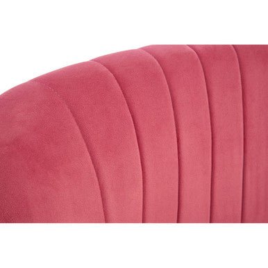 Mia 2 Seat Pink Velvet Kids Sofa - Bargainia.com - 