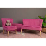 Mia 2 Seat Pink Velvet Kids Sofa - Bargainia.com - 