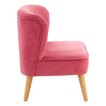 Mia 2 Seat Pink Velvet Kids Sofa - Bargainia.com - 