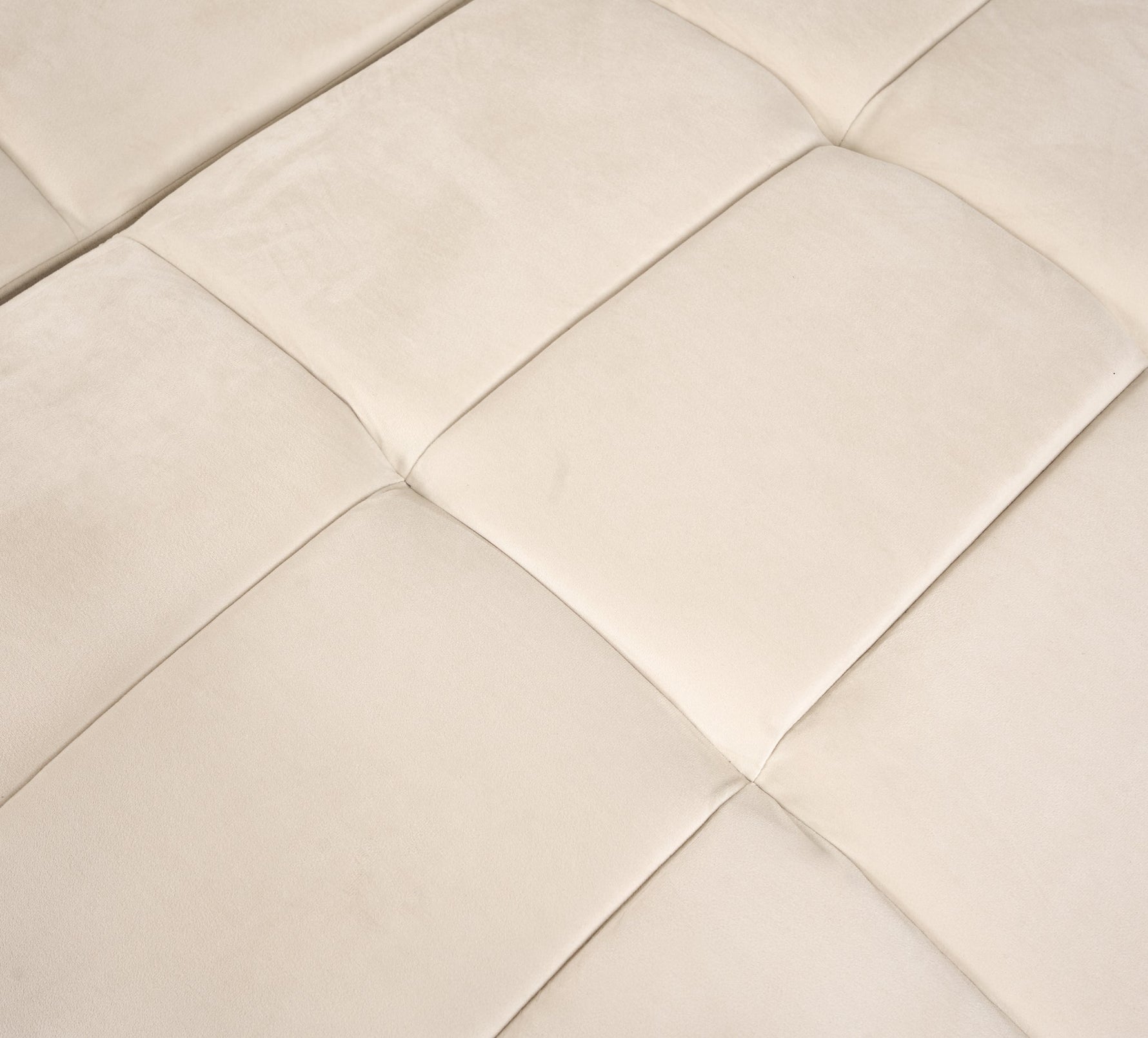 Milo Cream Corner Sofa Bed with Storage - Velvet Sofa Bed & Pull Out Bed - Bargainia.com - 5056150286202