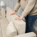 Milo Cream Corner Sofa Bed with Storage - Velvet Sofa Bed & Pull Out Bed - Bargainia.com - 5056150286202