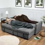 Milo Grey Corner Sofa Bed with Storage - Velvet Sofa Bed & Pull Out Bed - Bargainia.com - 5056150286172