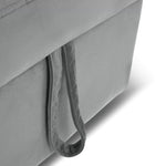 Milo Grey Corner Sofa Bed with Storage - Velvet Sofa Bed & Pull Out Bed - Bargainia.com - 