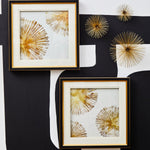 Mirano Set Of 3 Gold Finish Starburst Wall Decor - Bargainia.com - 5018705493718