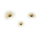 Mirano Set Of 3 Gold Finish Starburst Wall Decor - Bargainia.com - 5018705493718