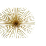 Mirano Set Of 3 Gold Finish Starburst Wall Decor - Bargainia.com - 5018705493718