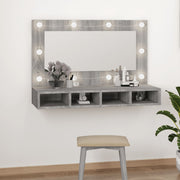 Mirror Cabinet with LED Grey Sonoma 90x31.5x62 cm - Bargainia.com - 8720287087380 - 820458