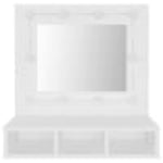 Mirror Cabinet with LED White 60x31.5x62 cm - Bargainia.com - 