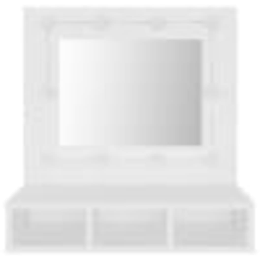 Mirror Cabinet with LED White 60x31.5x62 cm - Bargainia.com - 
