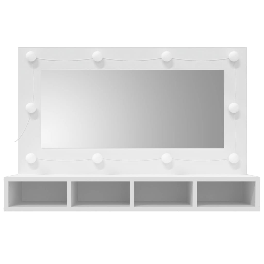 Mirror Cabinet with LED White 90x31.5x62 cm - Bargainia.com - 8720286644881 - 808891