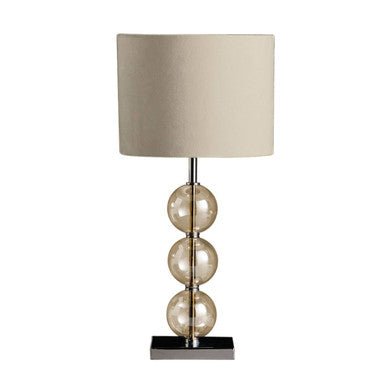 Mistro Cream Suede Effect Shade Table Lamp - Bargainia.com - 5018705554389