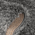 Mixed Grey Thick Shaggy Rug - California - Bargainia.com - 