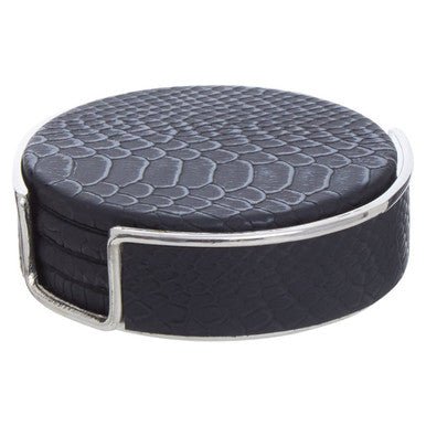 Mixology Set Of Four Black Coasters - Bargainia.com - 5018705996714