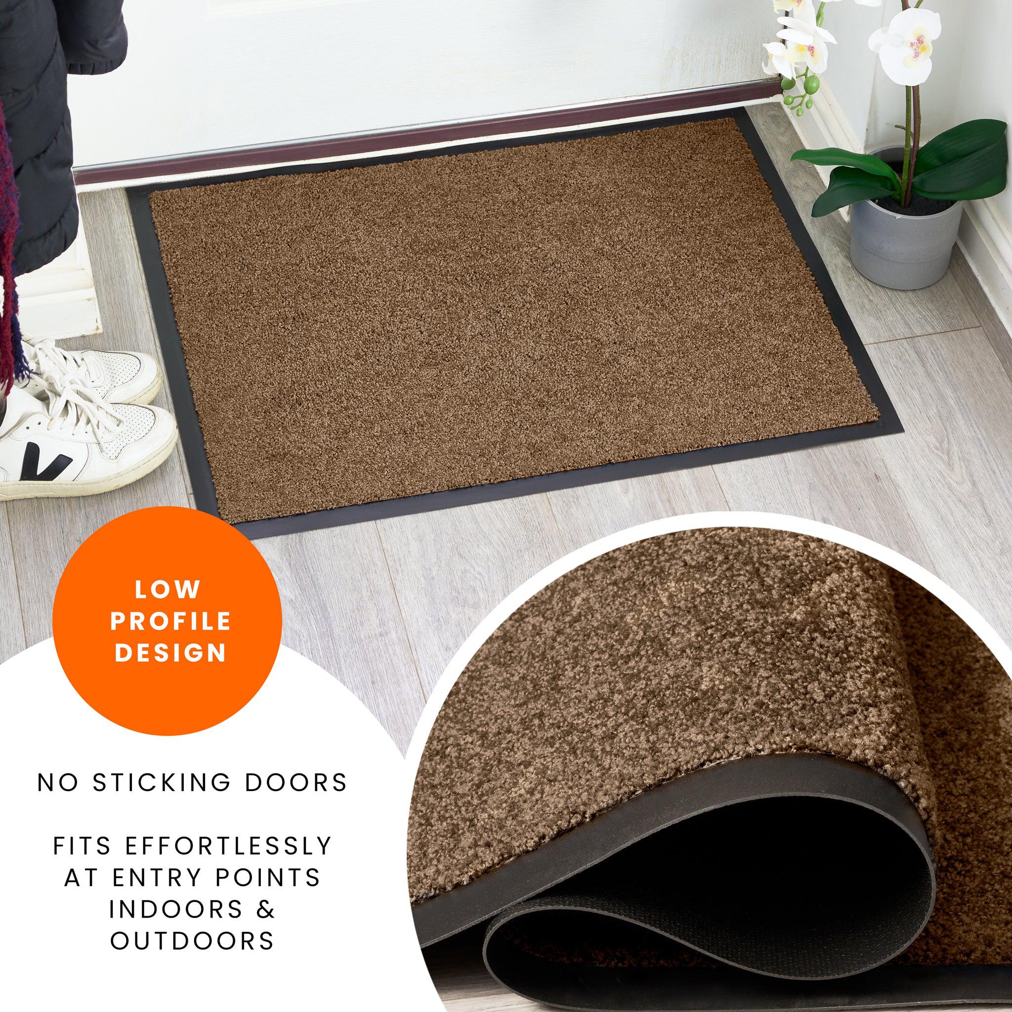 Mocha Candy Non-Slip Heavy Duty Barrier Door Mat - Assorted Sizes Door Mats Clearance